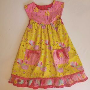 Girls Jelly the Pug Cotton Dress